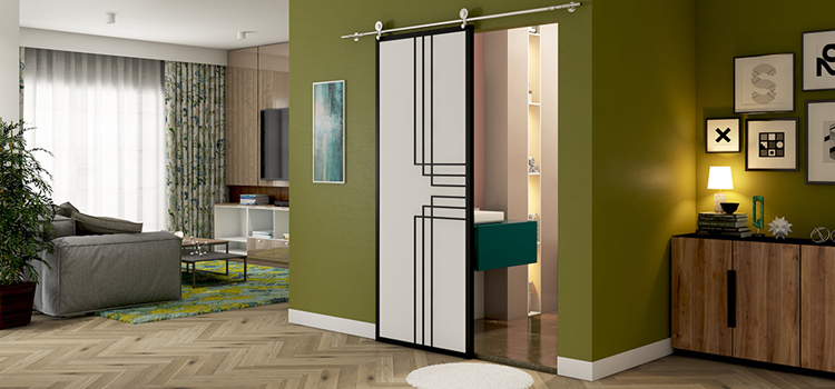 sliding bathroom door installation in Lauderhill